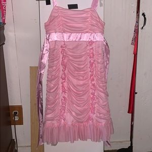 Ruby rox ruffled kids pink dress